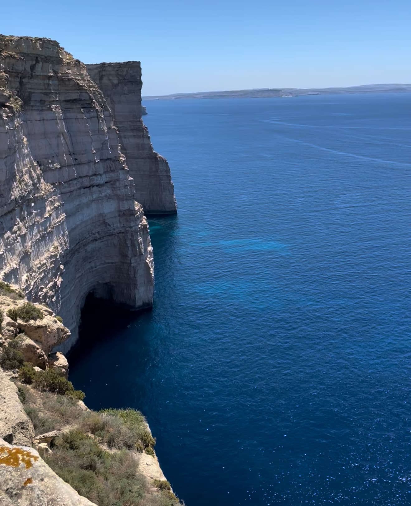 Ocean cliffs in Malta